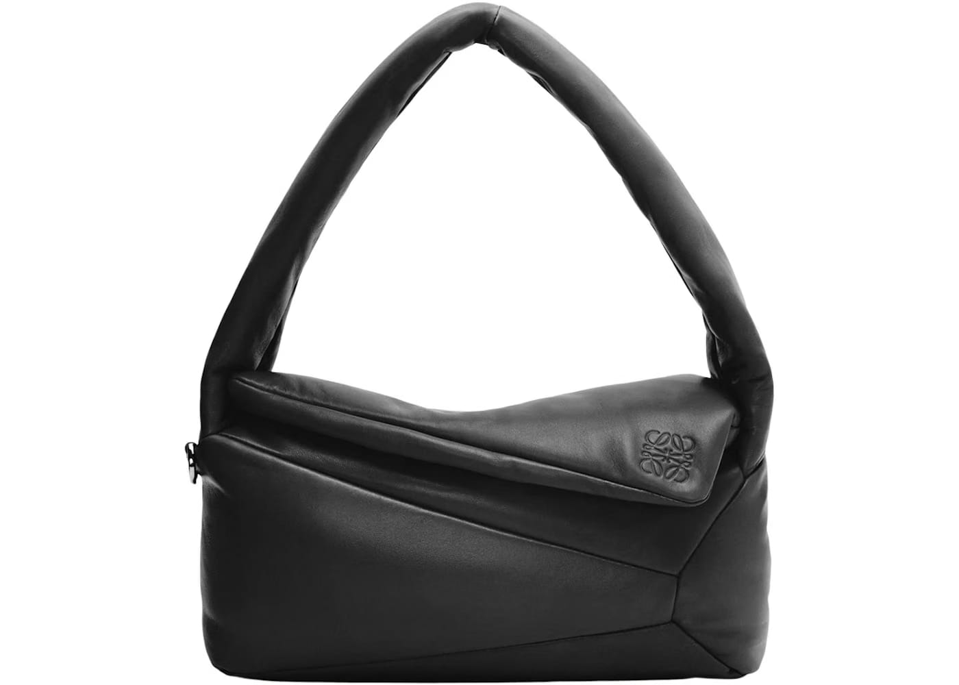 LOEWE Puffer Puzzle Hobo Bag Black