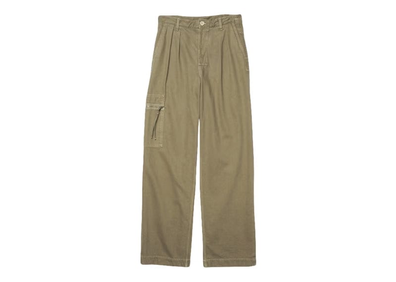 Jacquemus Le de Nimes Bicou Pleated Cargo Jeans Khaki/Beige
