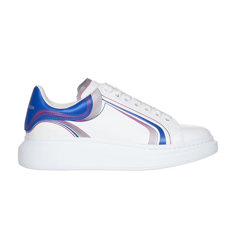 Alexander McQueen Oversized Sneaker Curve Tech - Blue Red