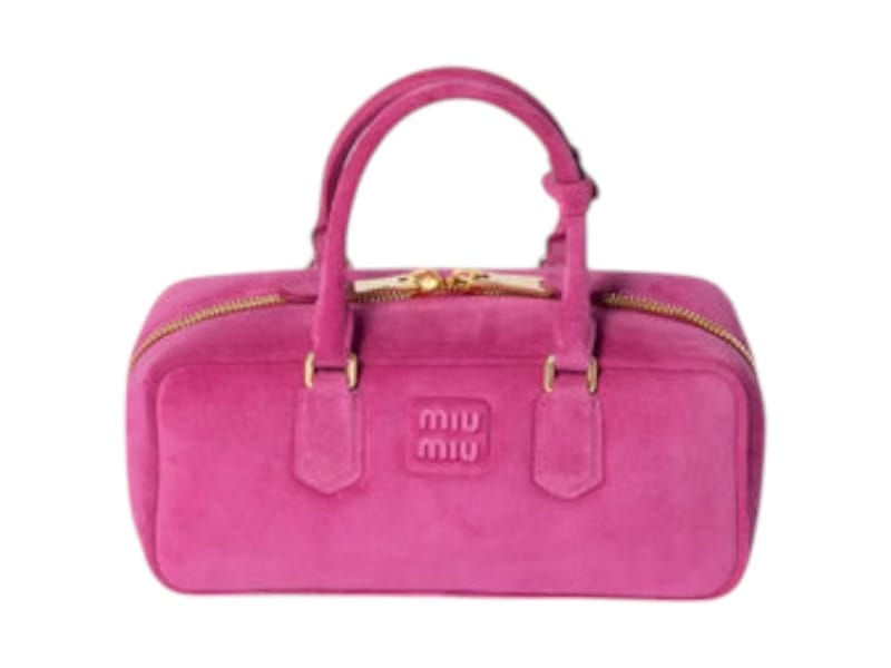Miu Miu Arcadie Suede Bag Fuschia