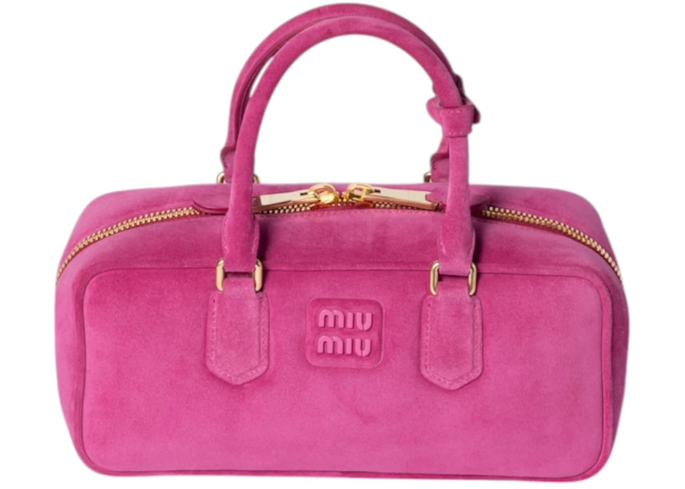 Miu Miu Arcadie Suede Bag Fuschia