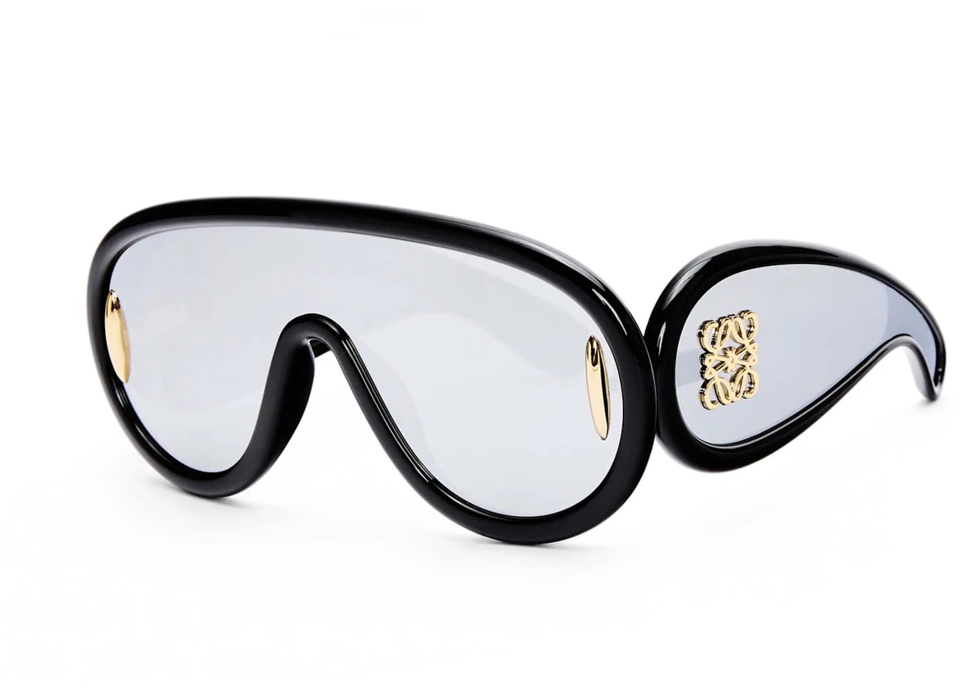 LOEWE Wave Mask Sunglasses (INTL. FIT) Black