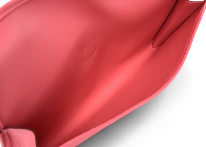 Hermes Jige Elan Clutch Evercolor 29 Rose Azalee