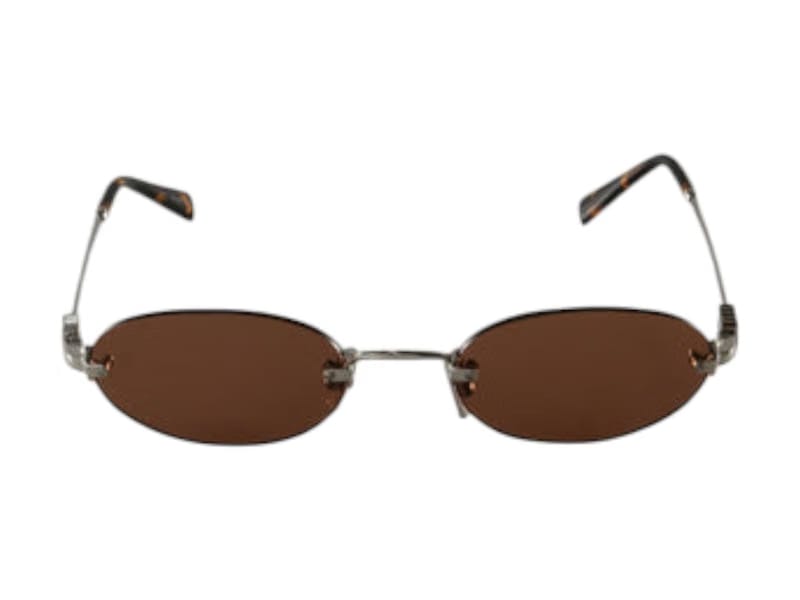 Miu Miu Oval Sunglasses Chocolate Brown (0MU A54S 1BC90Q)