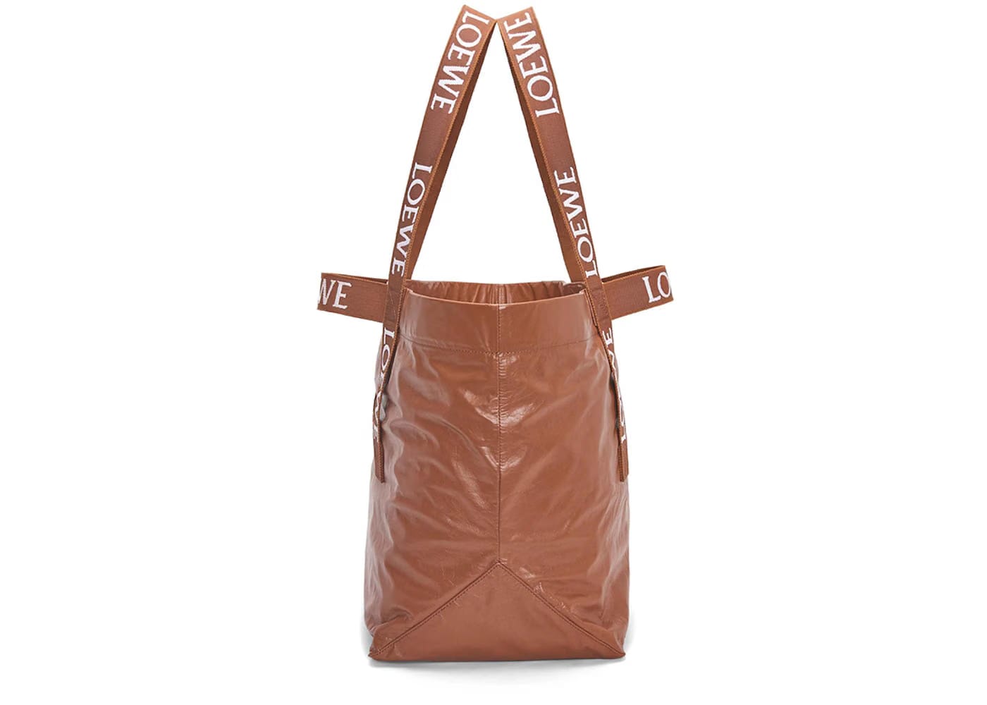 LOEWE Fold Shopper In Paper Calfskin Tan