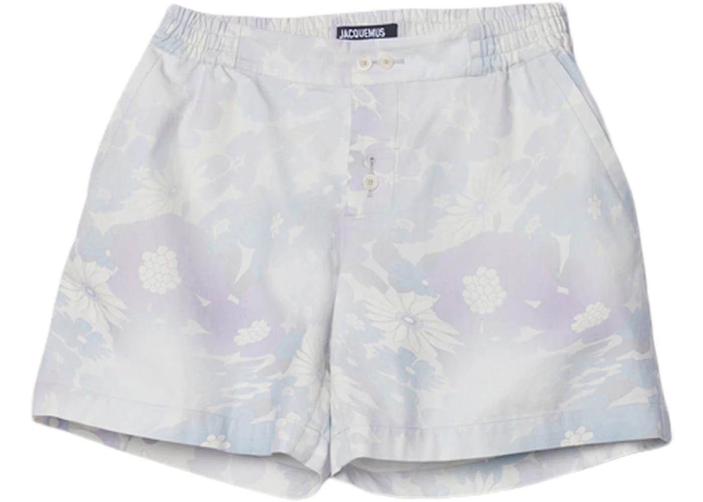 Jacquemus Le Shorts Calecon Elasticated Shorts Print Faded Flowers