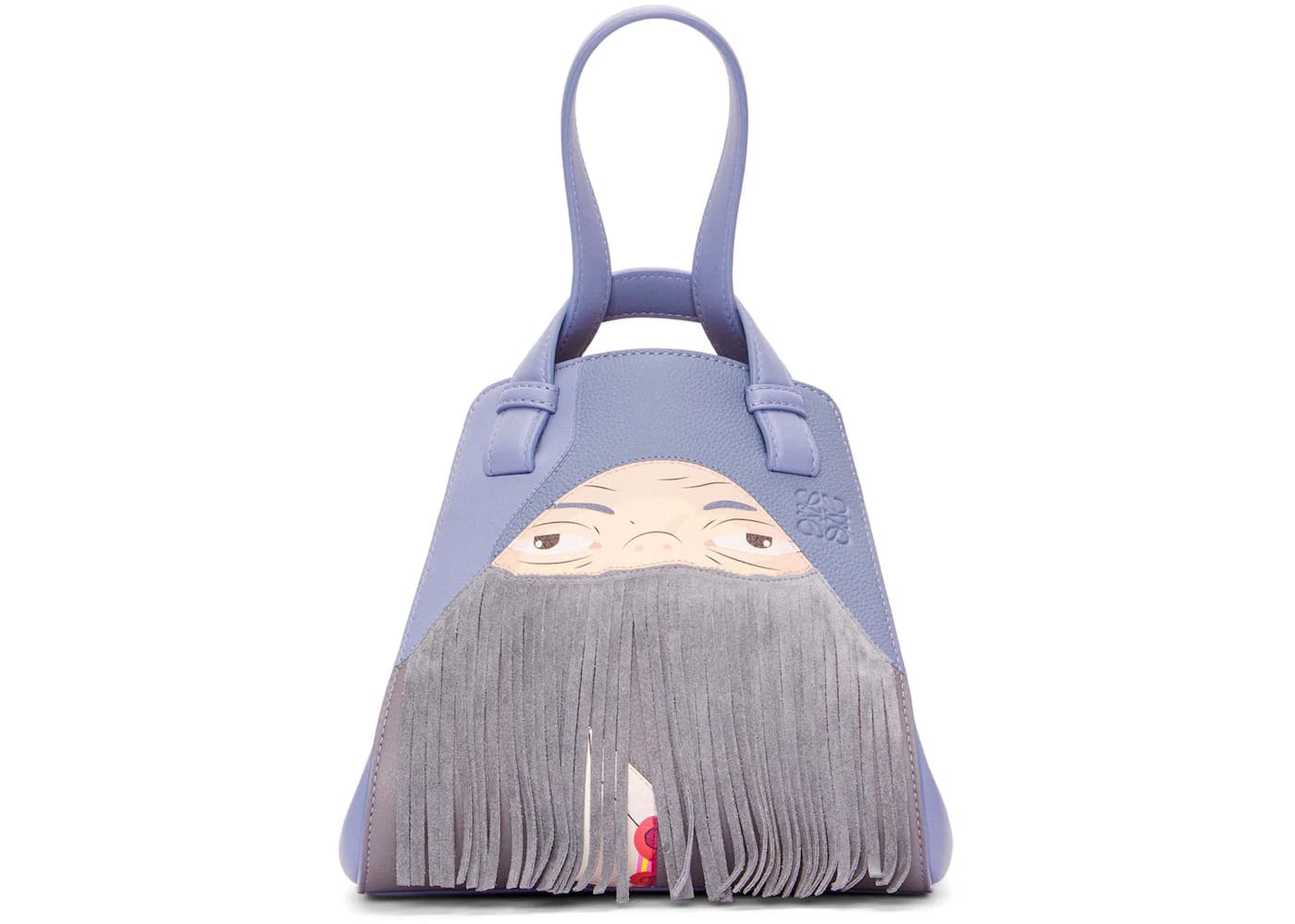 LOEWE x Howls Markl Hammock Nugget Bag In Nappa Calfskin Blueberry