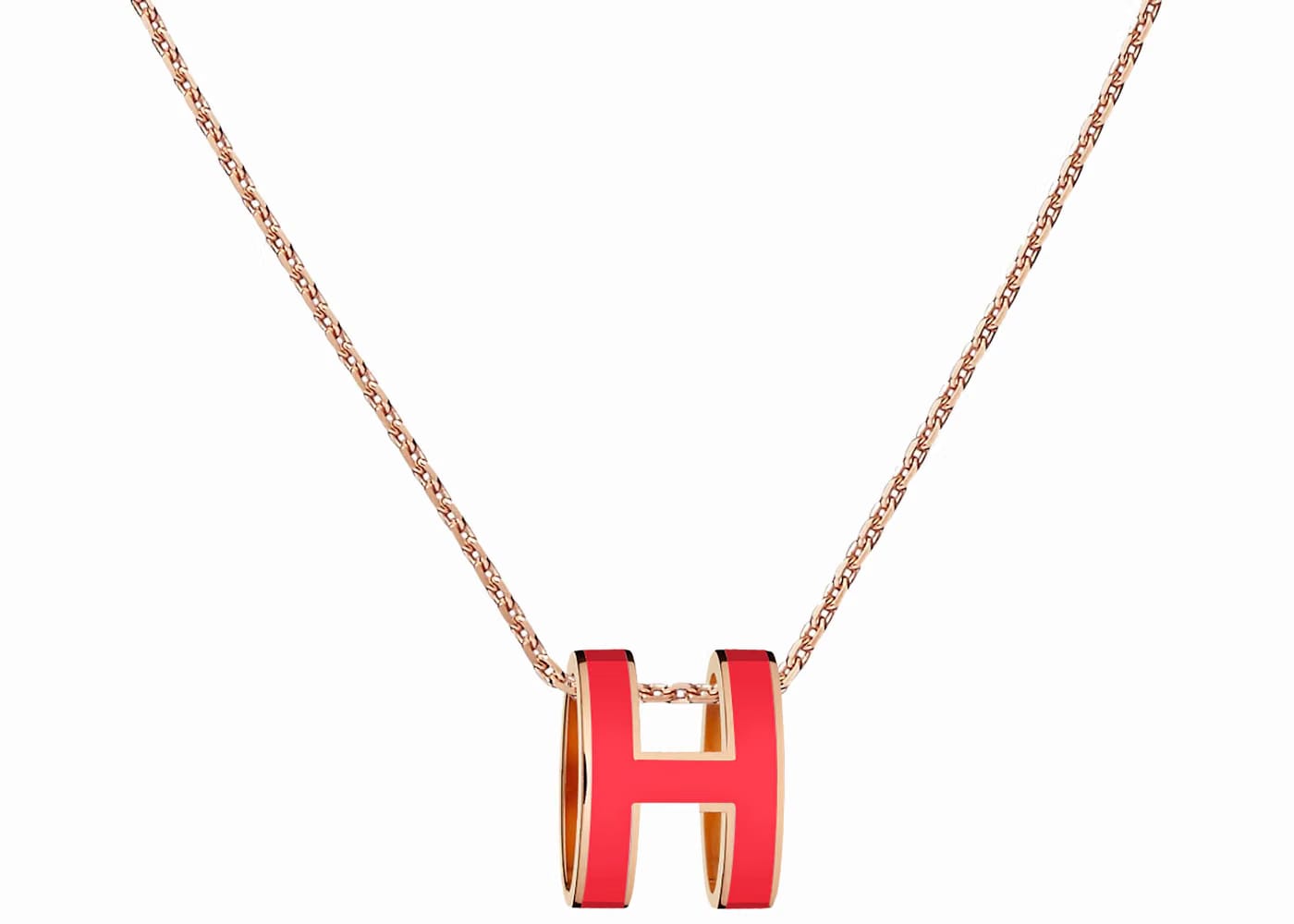 Hermes Pendant Pop H Rouge Corail