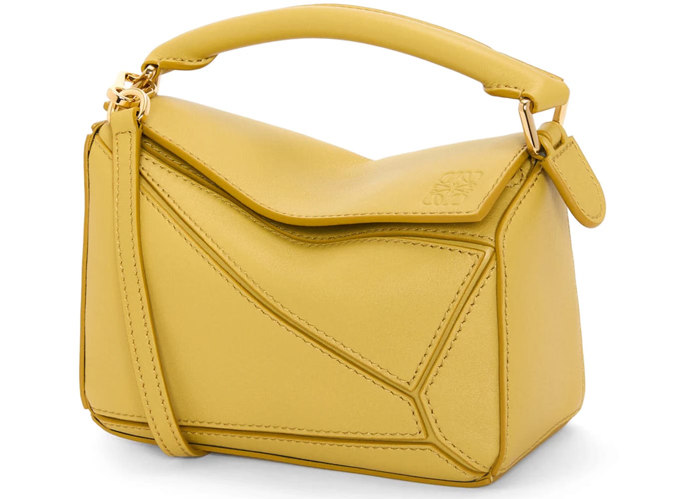 LOEWE Puzzle Bag Mini Bright Ochre