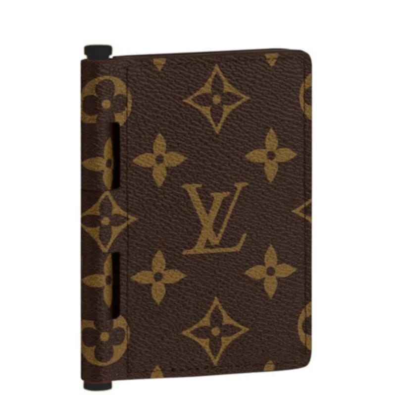 Louis Vuitton Pocket Organizer Monogram Black-tone Brown