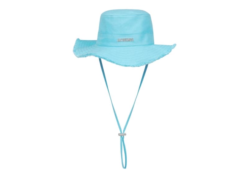 Jacquemus Le Bob Artichaut Large Brim Bucket Hat Turquoise