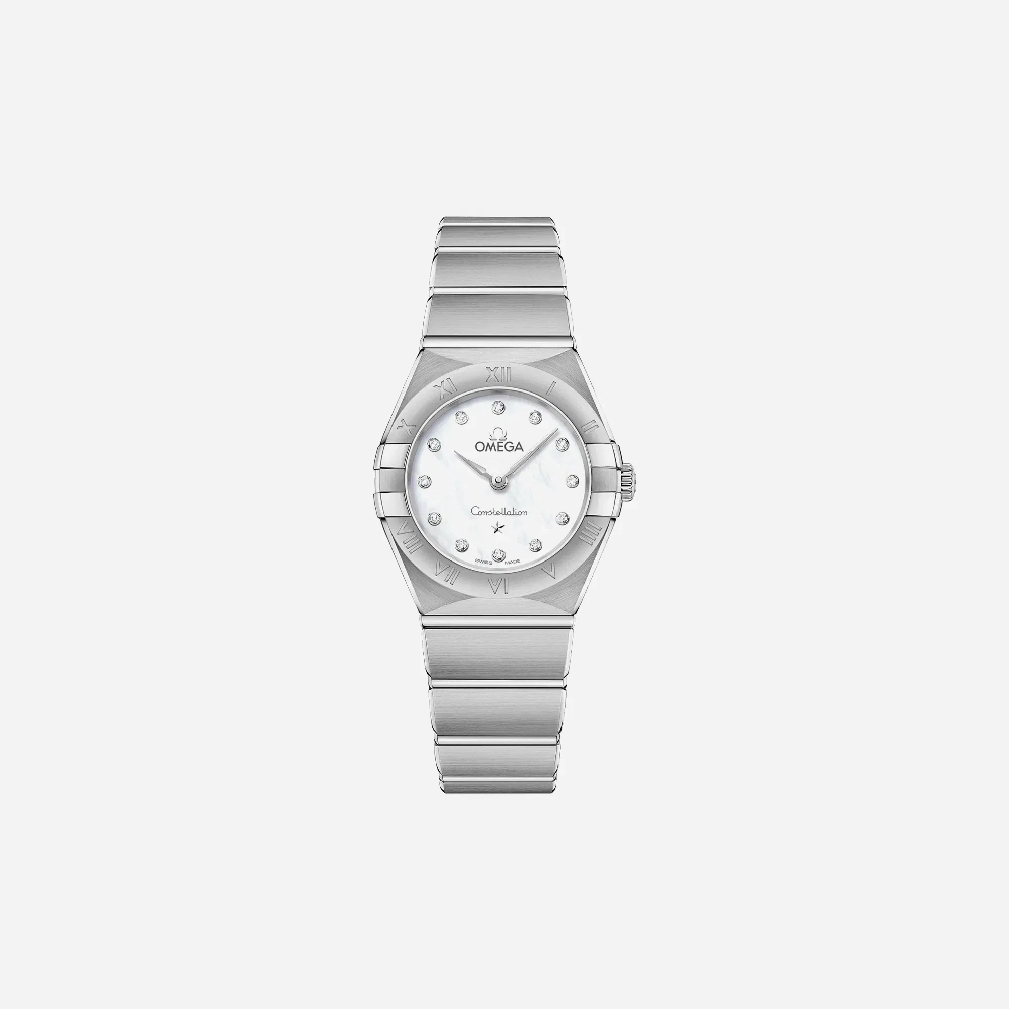 Omega Constellation 131.10.25.60.55.001 Quartz White Dial Stainless Steel Strap Watch WMNS