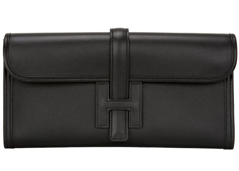 Hermes Jige Clutch Swift Elan 29 Black