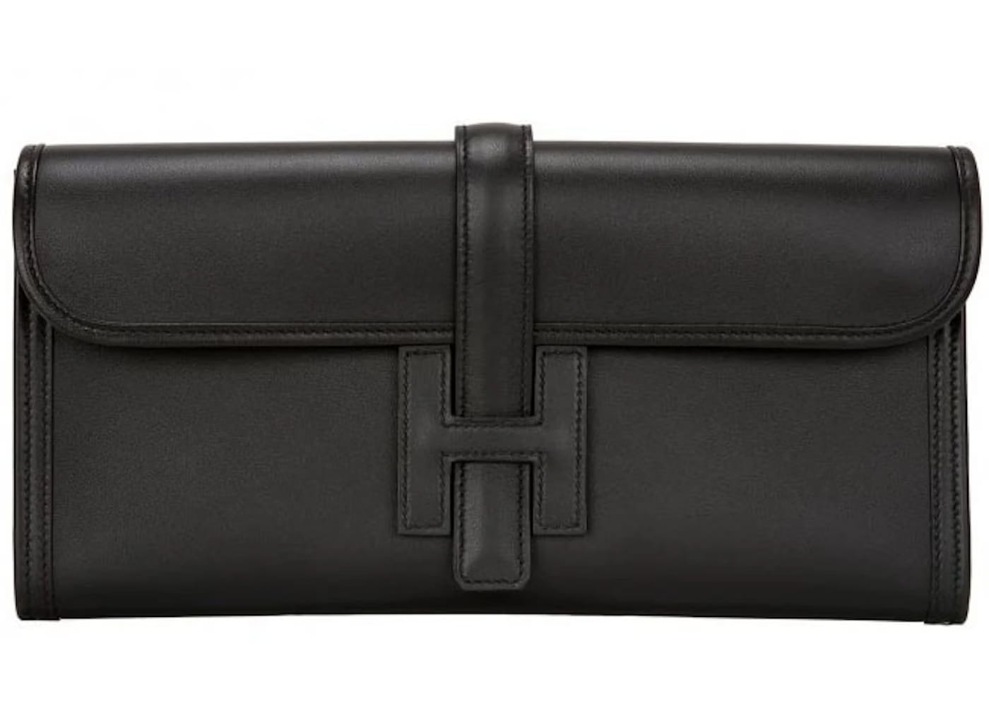 Hermes Jige Clutch Swift Elan 29 Black