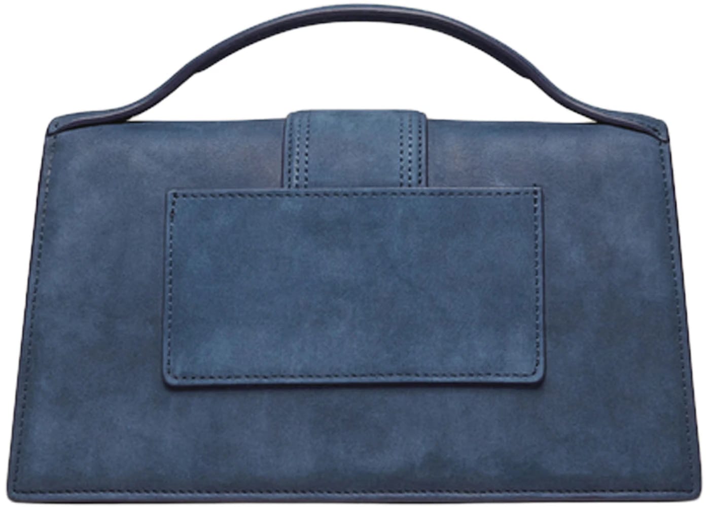 Jacquemus Le Grand Bambino Crossbody Flap Bag Nubuck Dark Navy