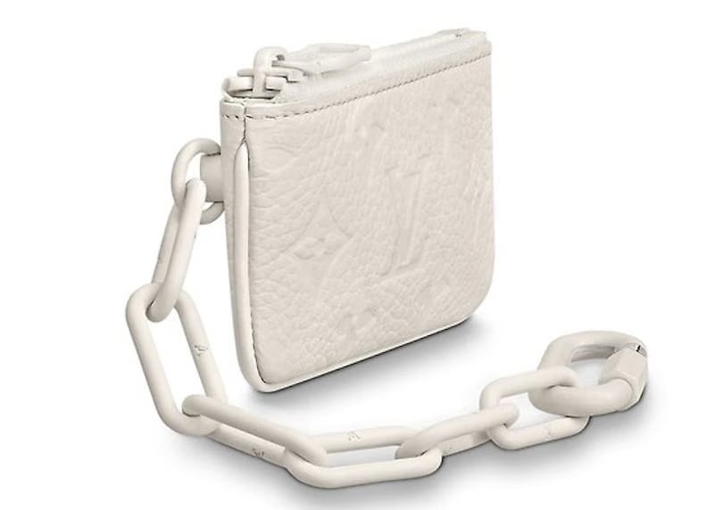 Louis Vuitton Pochette Cle Monogram Powder White
