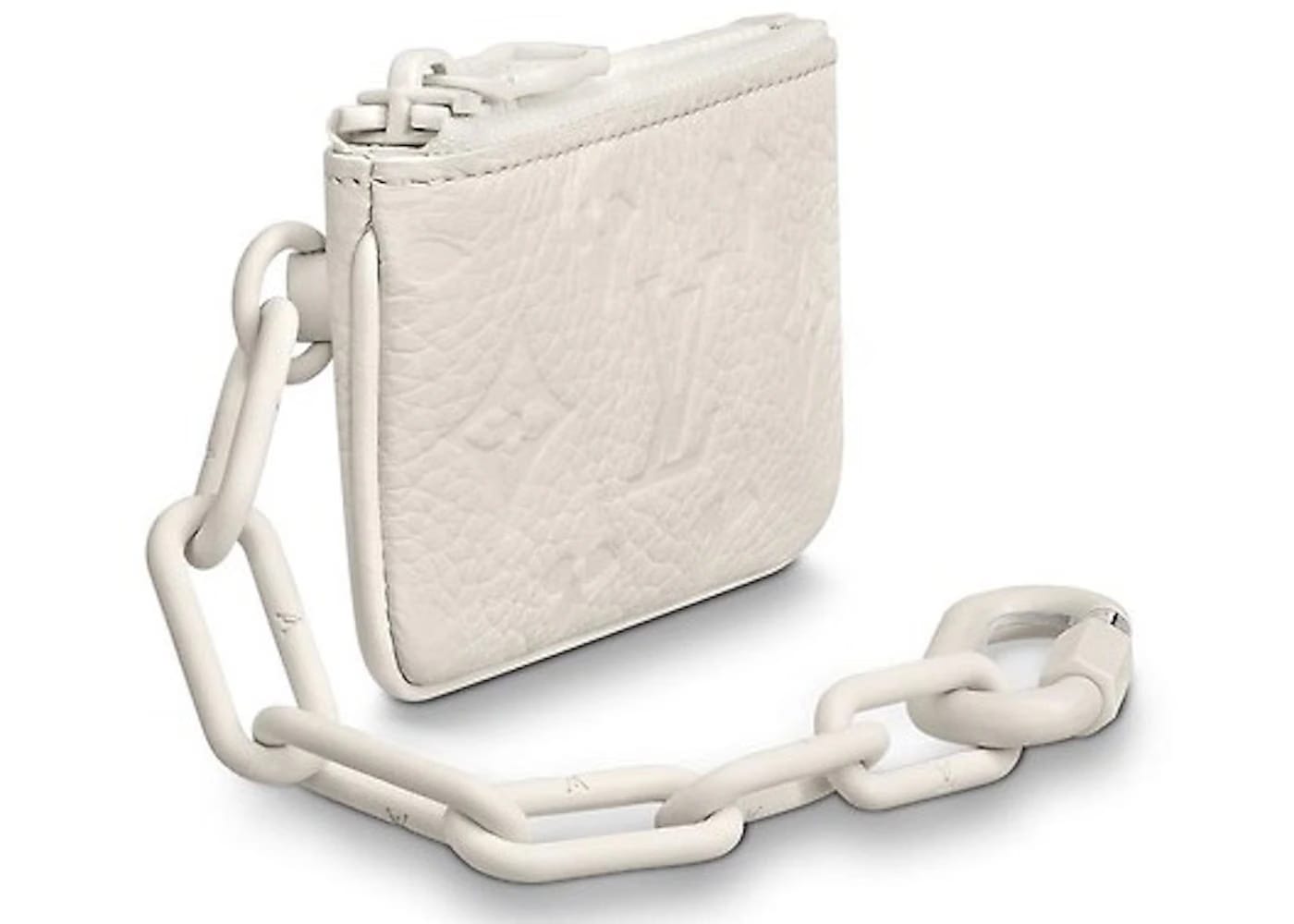 Louis Vuitton Pochette Cle Monogram Powder White