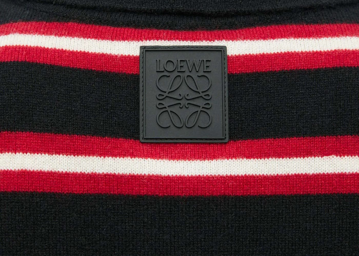 LOEWE Polo Sweater in Wool Black