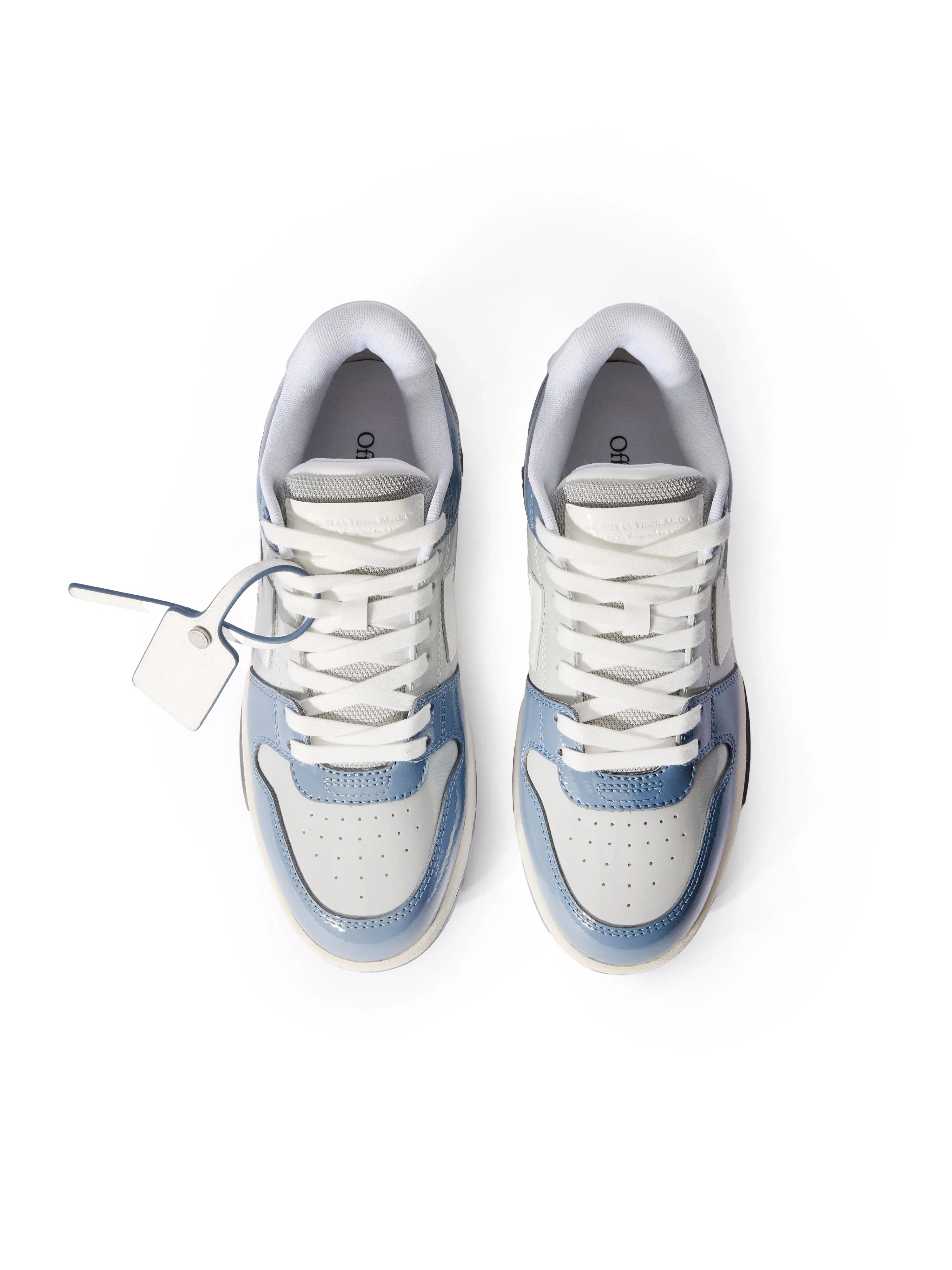 Off-White Out Of Office Patent Leather Womens Grey
