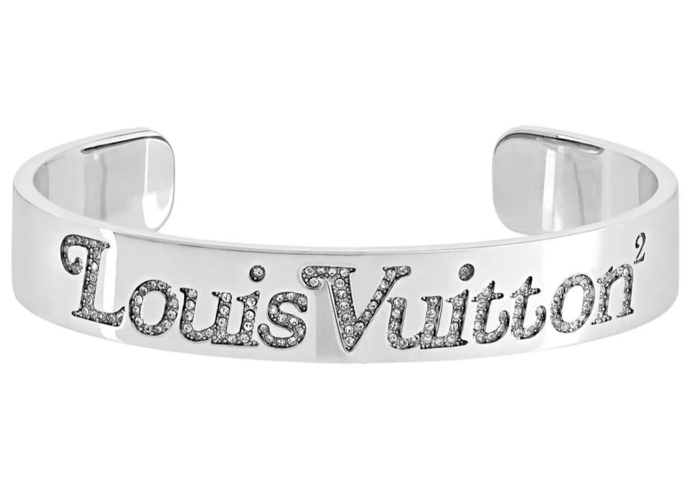 Louis Vuitton x Nigo Squared Strass Bracelet Silver