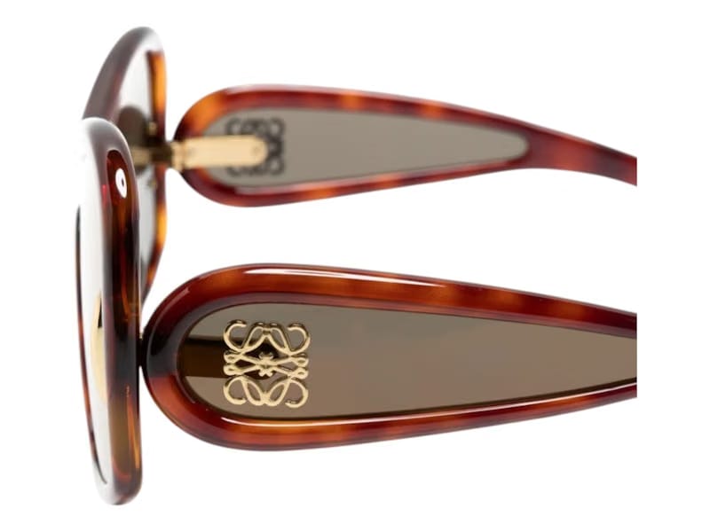 LOEWE Square Mask Sunglasses Brown Mirror (LW40131I 52G)