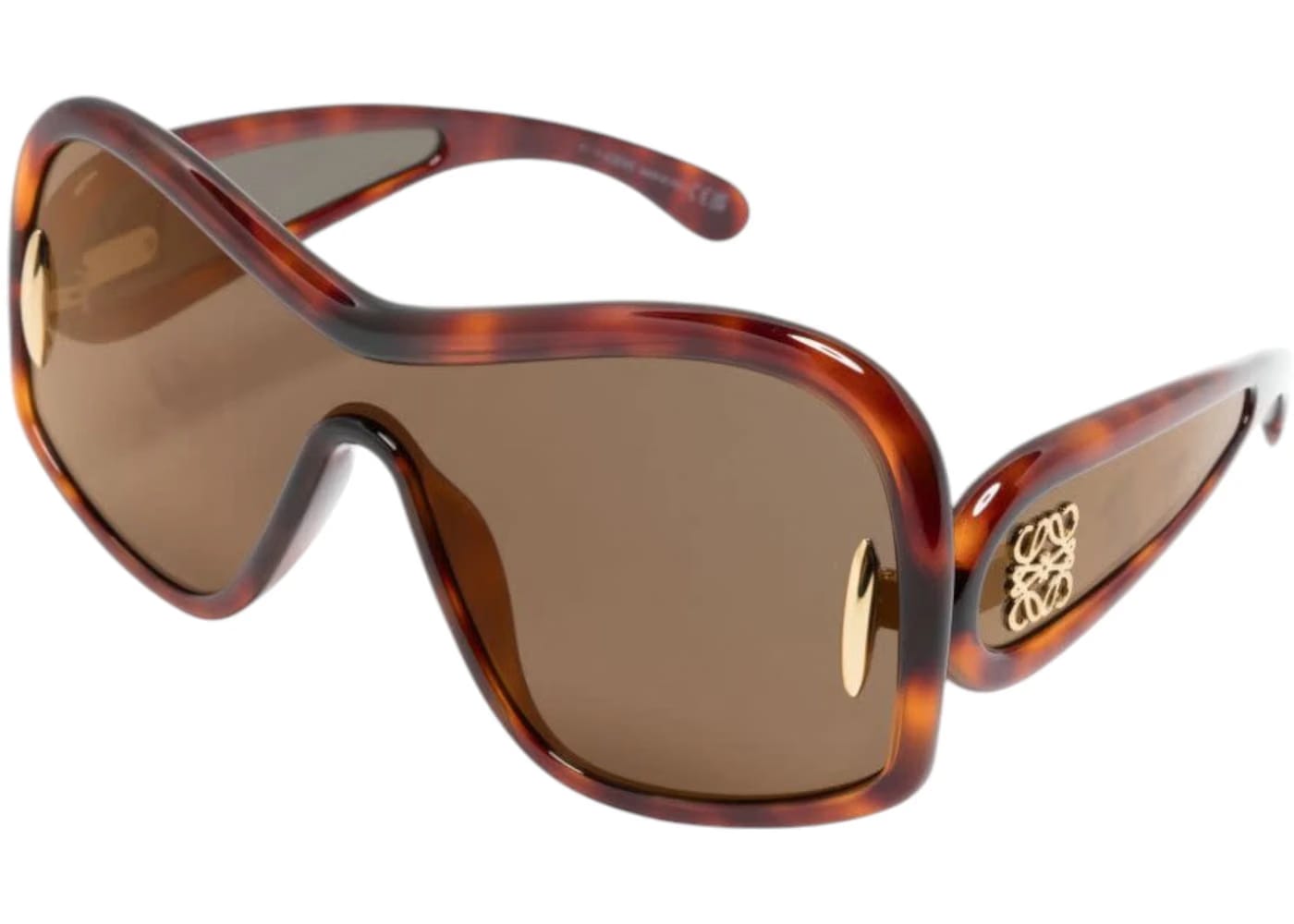 LOEWE Square Mask Sunglasses Brown Mirror (LW40131I 52G)
