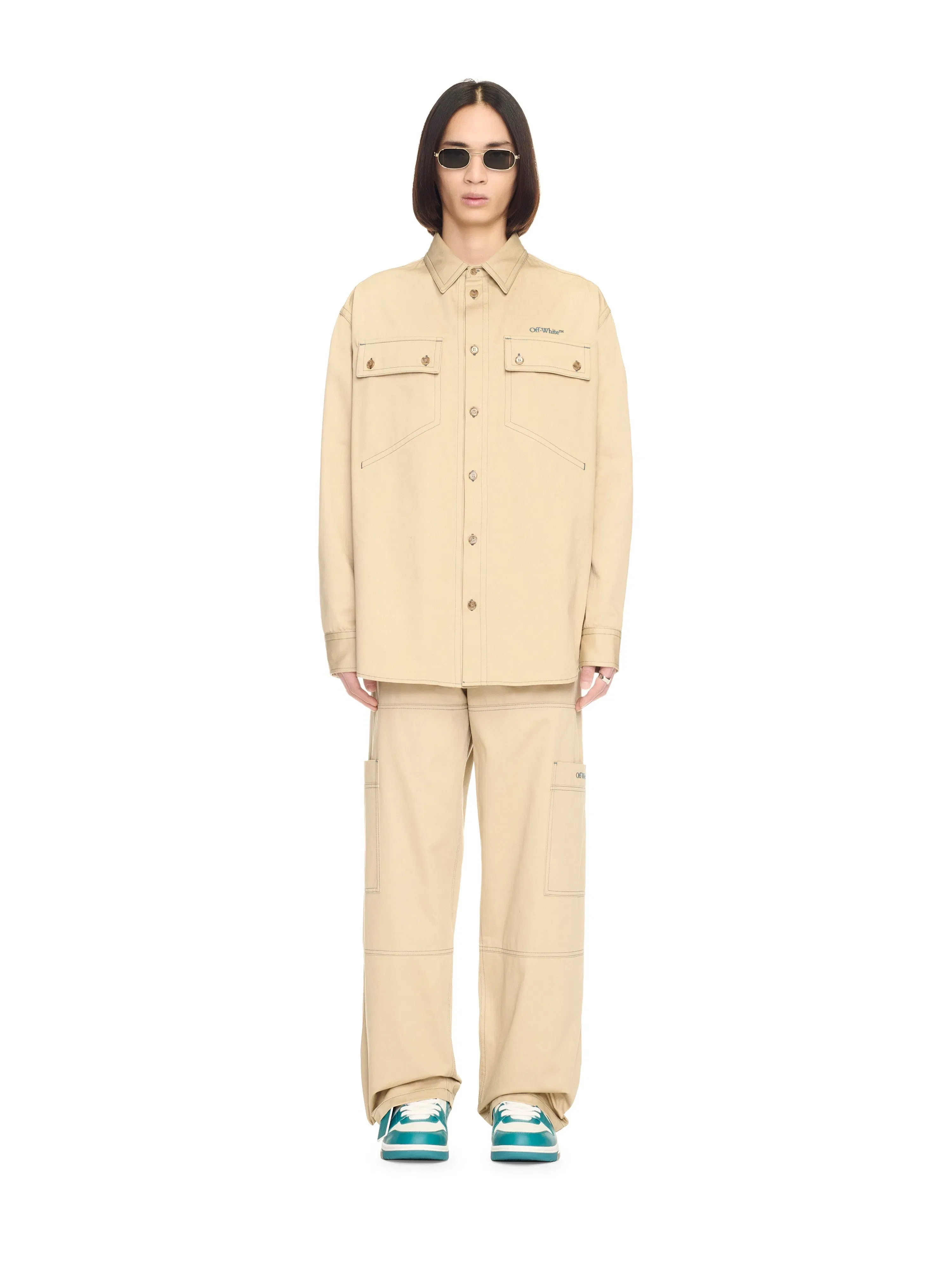Off-White Stitch Cotgab Milit Overshir