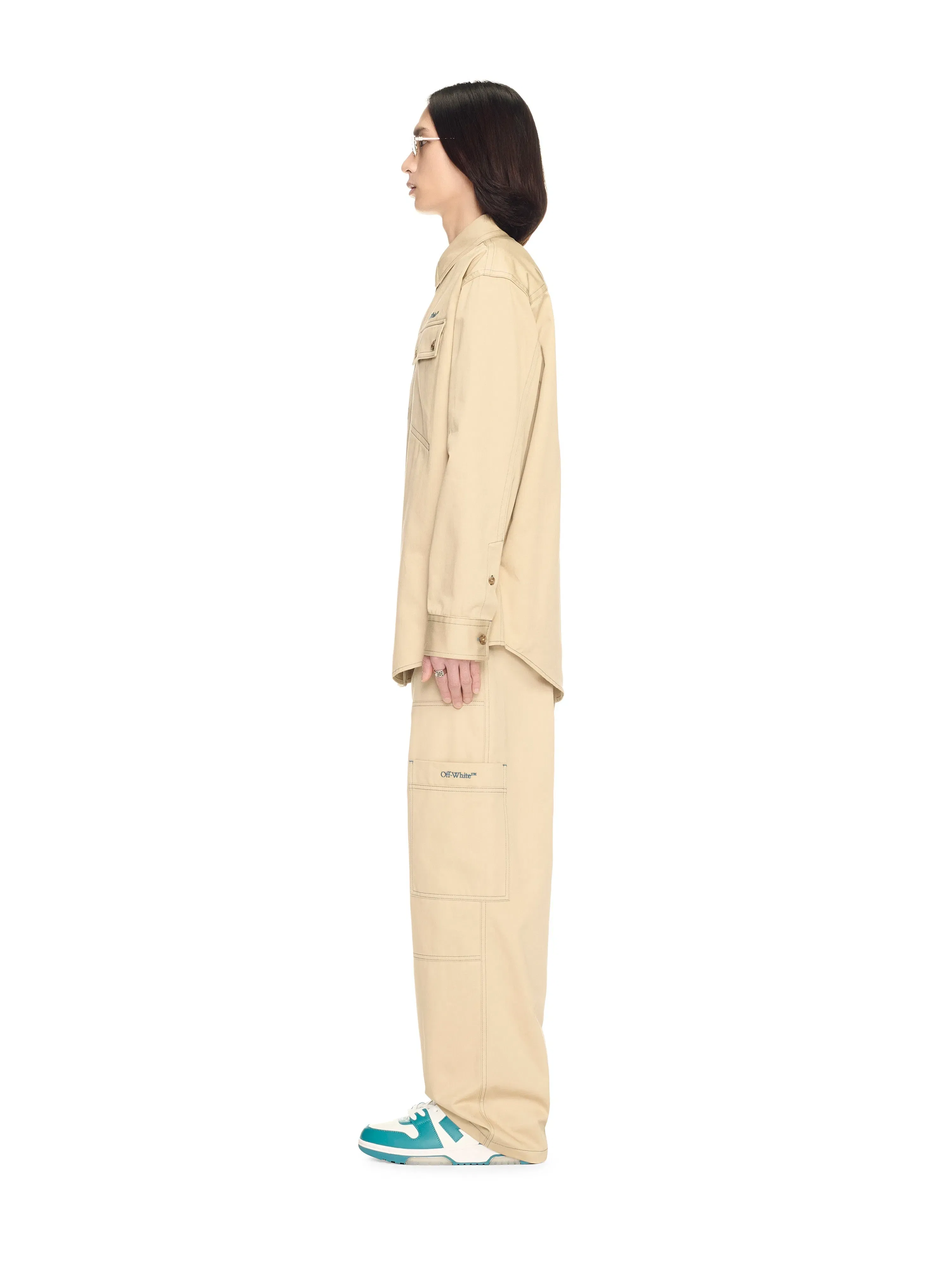 Off-White Stitch Cotgab Milit Overshir