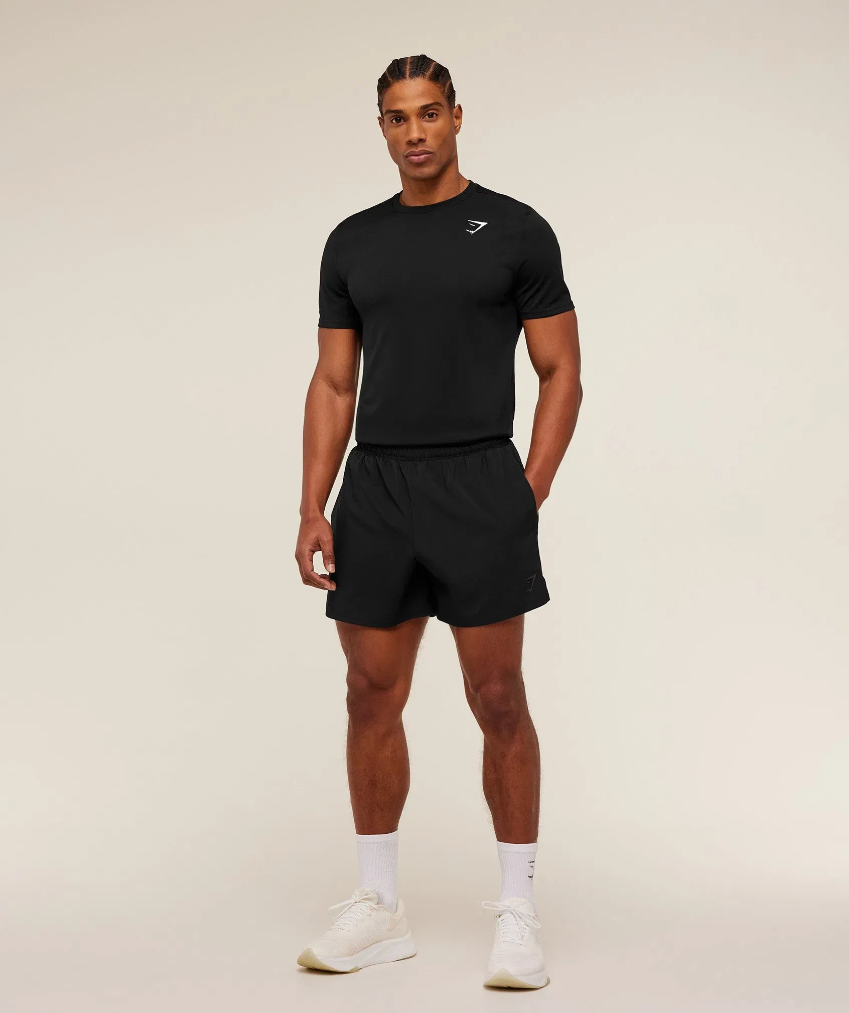 Gymshark Arrival Contrast Shorts - Black/Onyx Grey