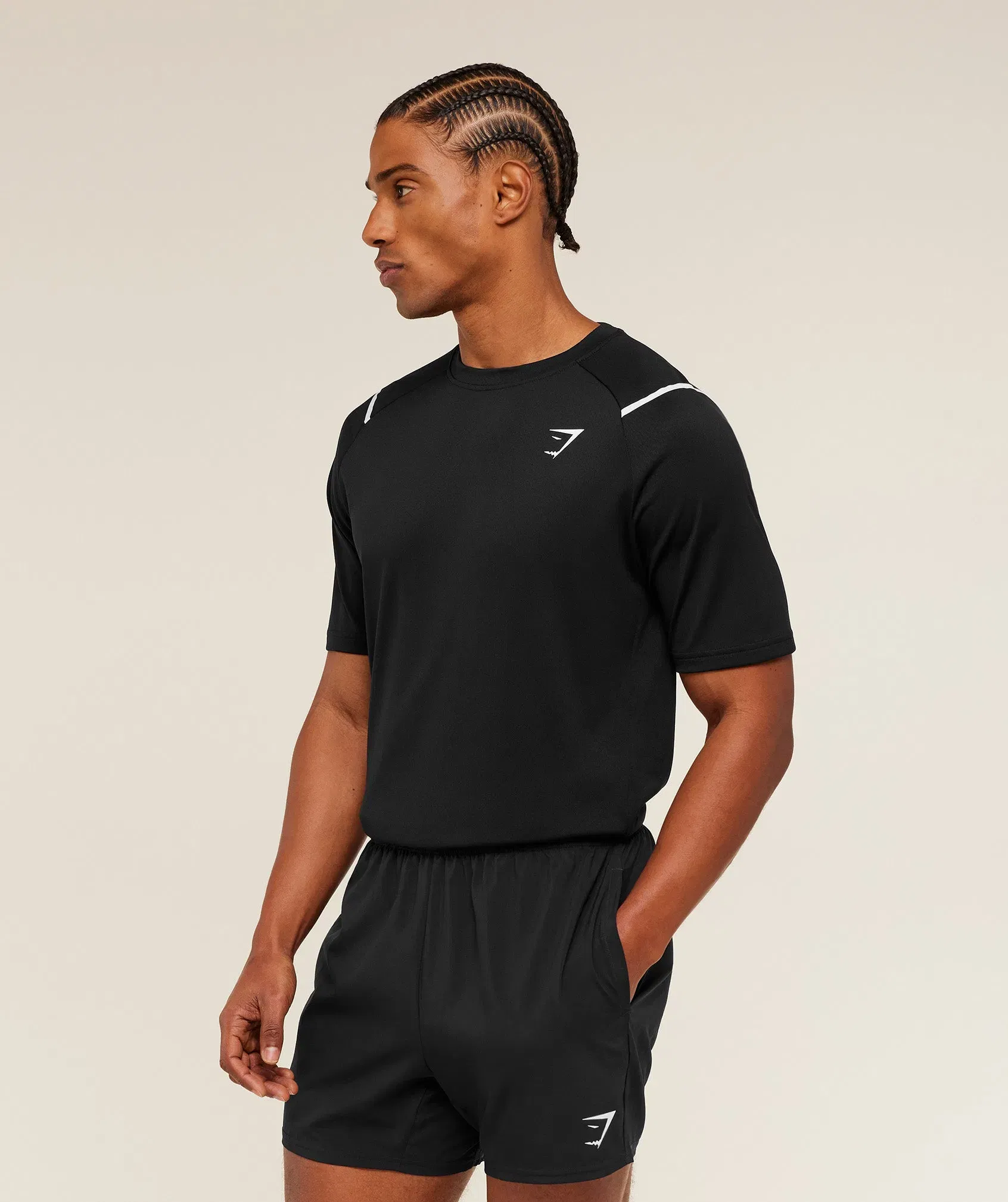 Gymshark Arrival Contrast T-Shirt - Black