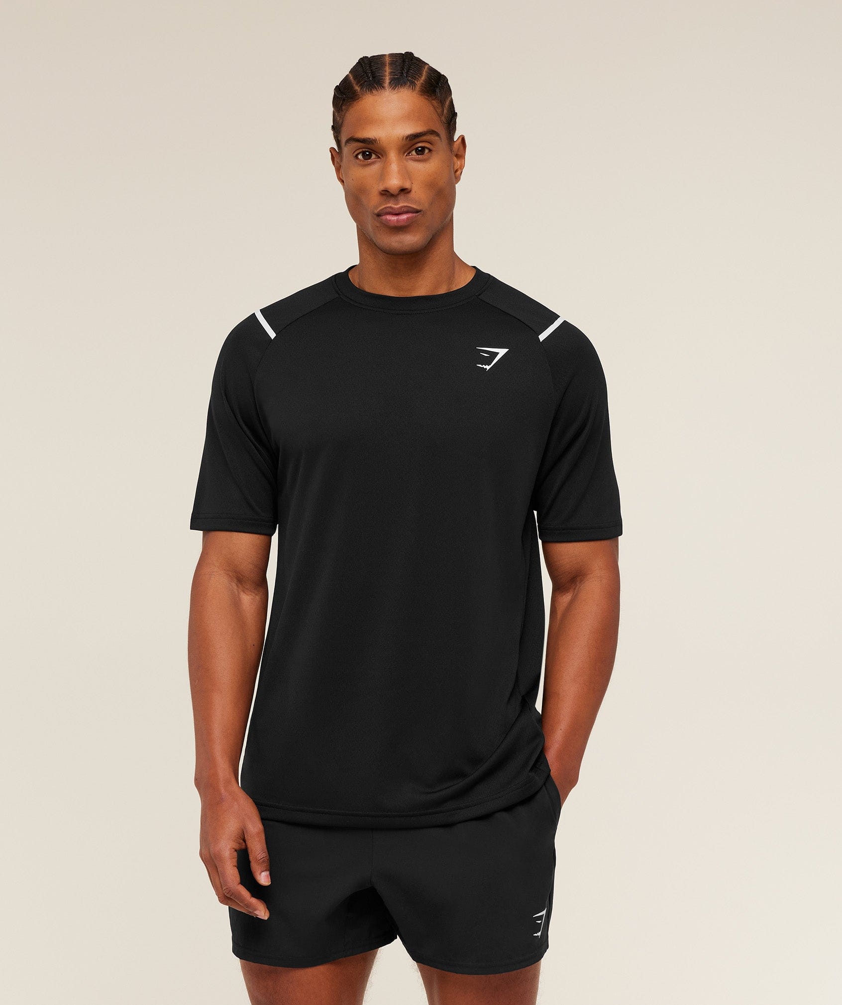 Gymshark Arrival Contrast T-Shirt - Black