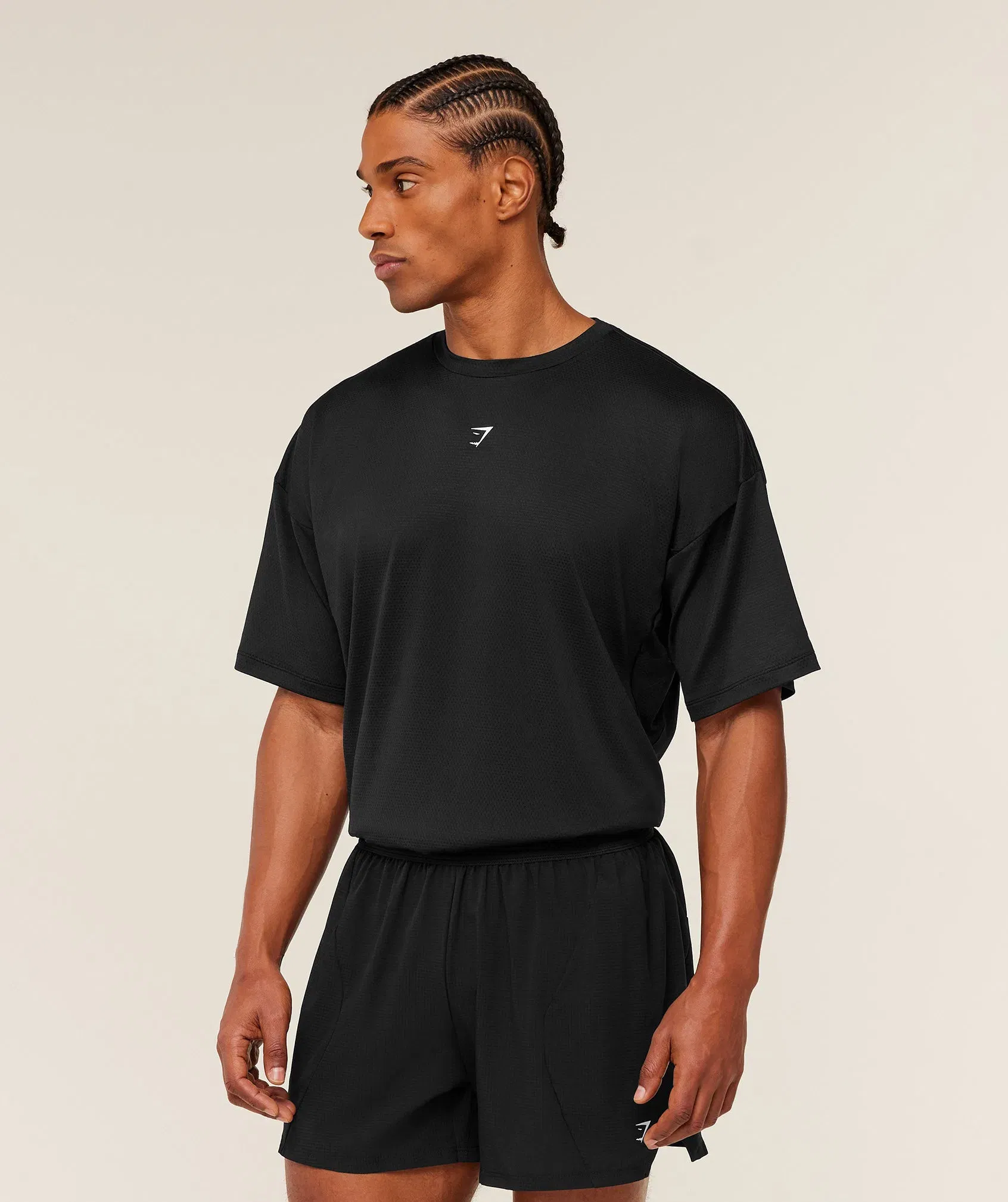 Gymshark Running Graphic T-Shirt - GS Black