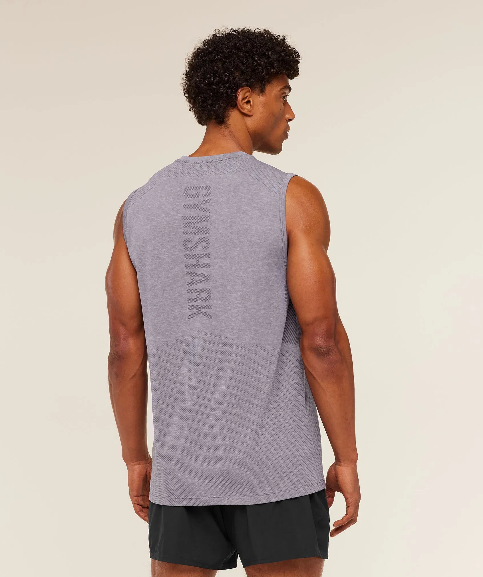 Gymshark Lightweight Seamless Tank - GS Fog Purple/ Marl