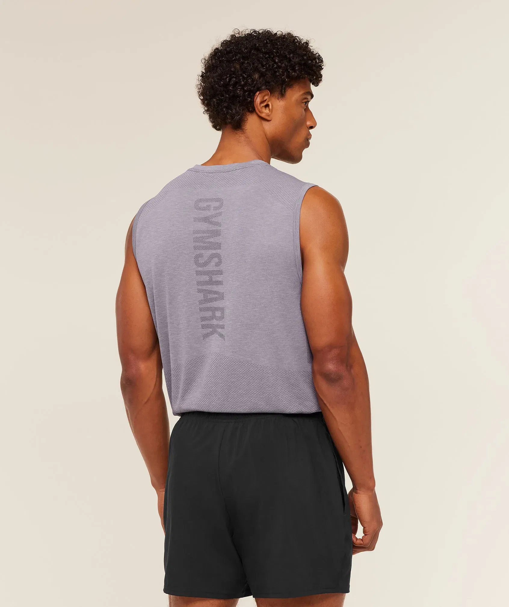Gymshark Lightweight Seamless Tank - GS Fog Purple/ Marl
