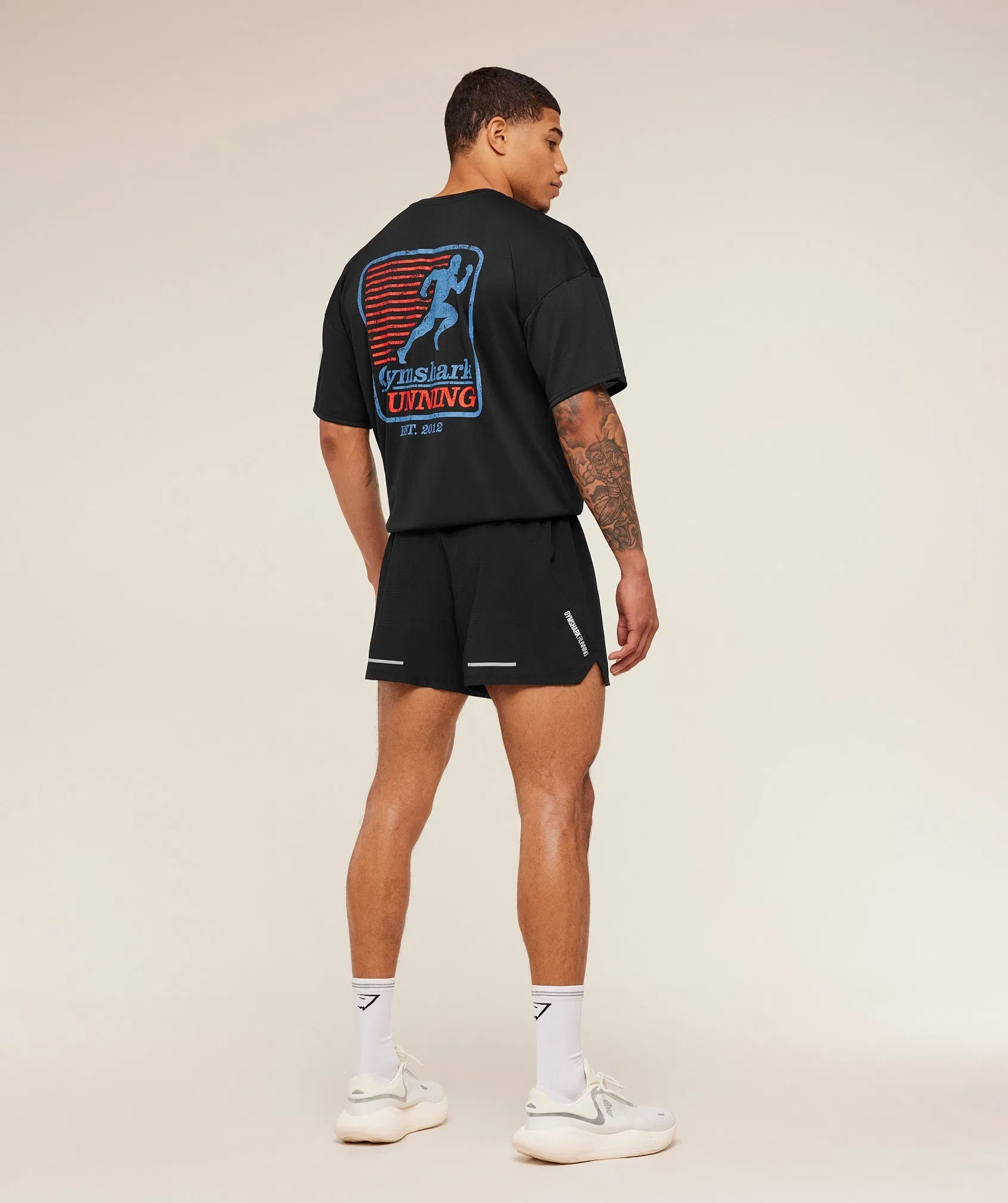Gymshark Run Club Graphic T-Shirt - GS Black