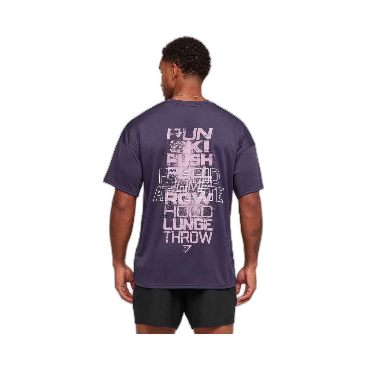 Gymshark Hybrid Athlete T-Shirt - Midnight Purple