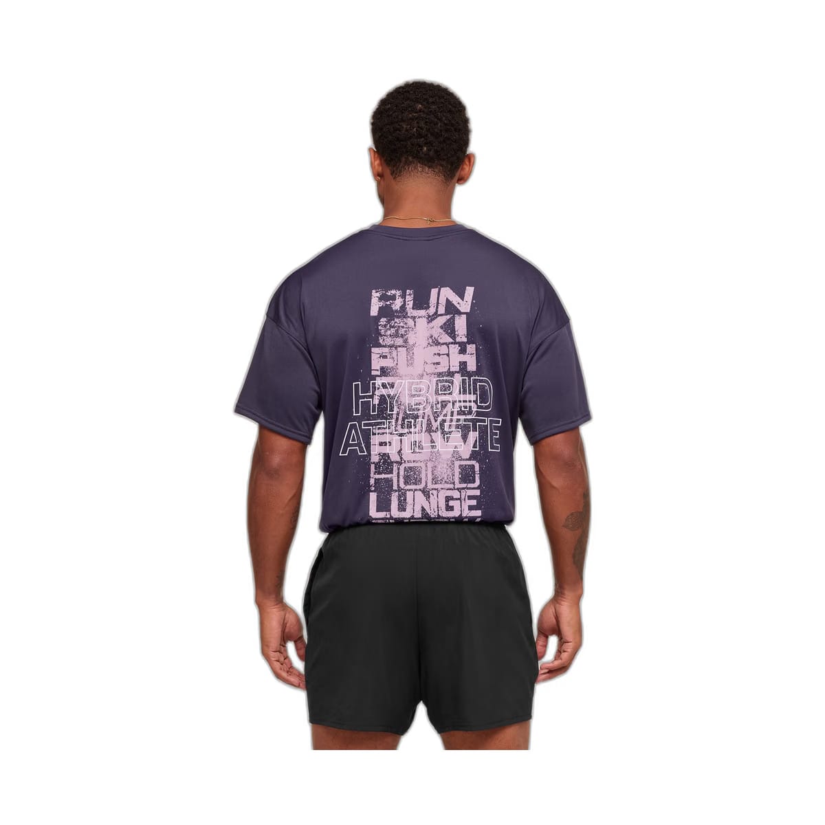 Gymshark Hybrid Athlete T-Shirt - Midnight Purple