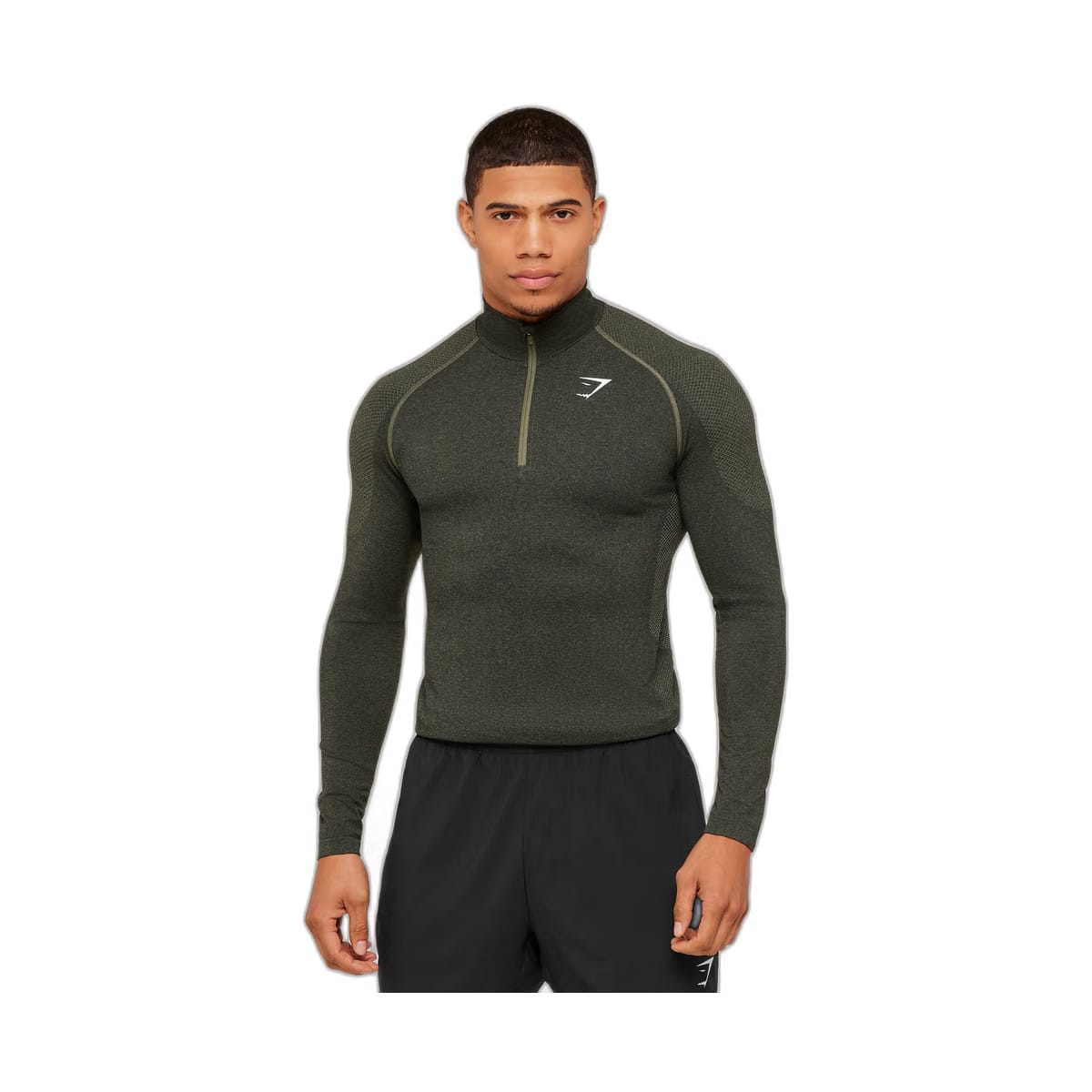 Gymshark Vital 1/4 Zip - Core Olive/Black