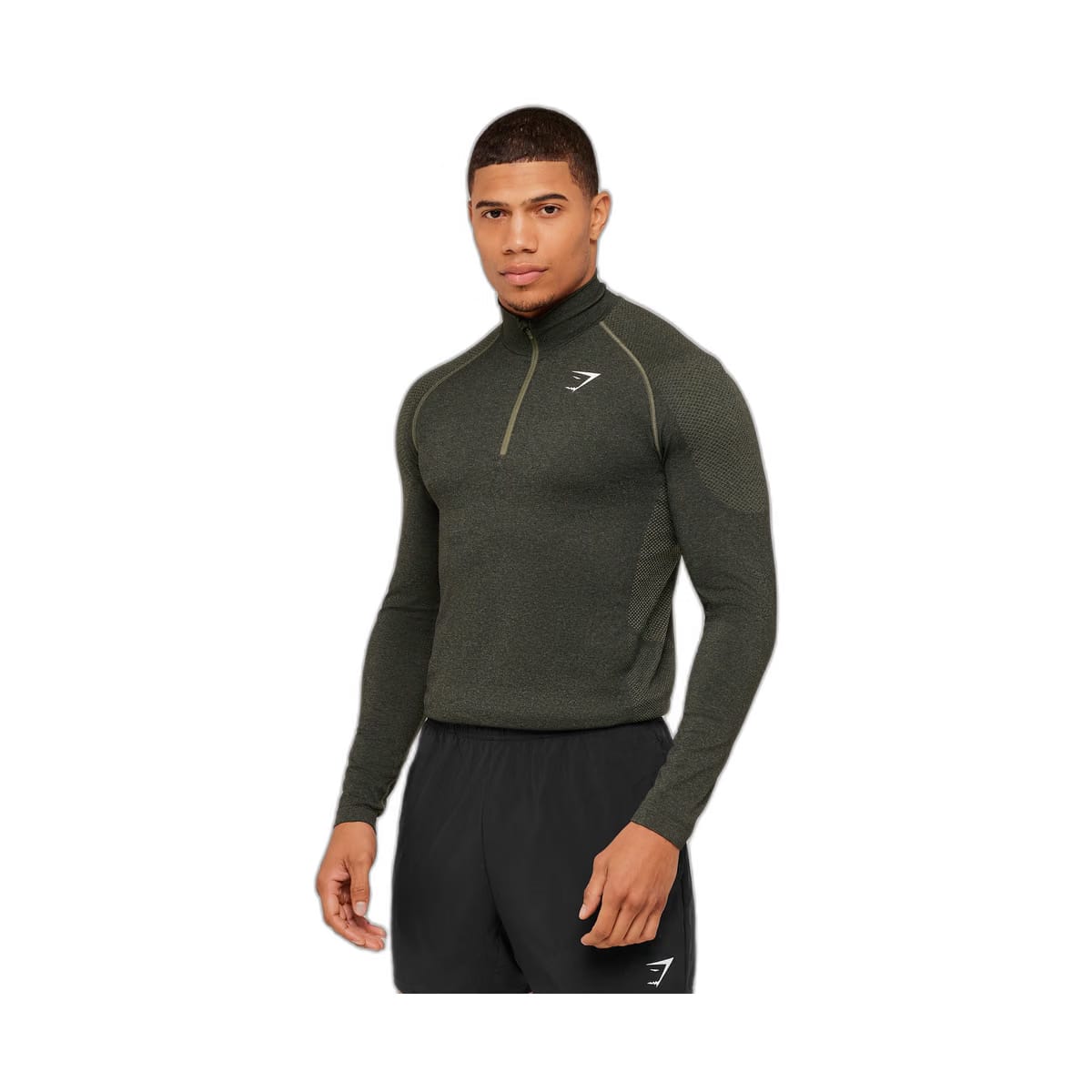 Gymshark Vital 1/4 Zip - Core Olive/Black
