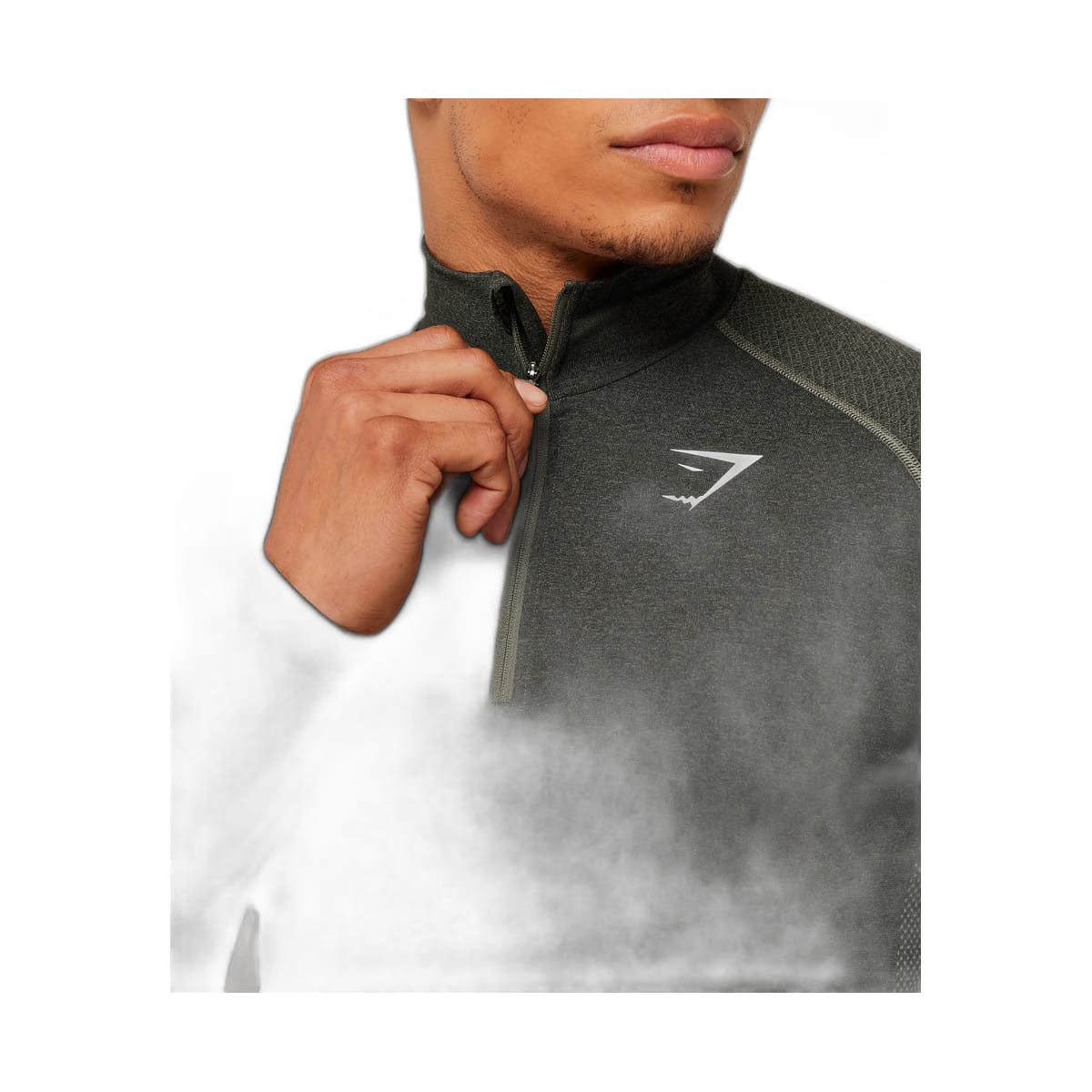 Gymshark Vital 1/4 Zip - Core Olive/Black