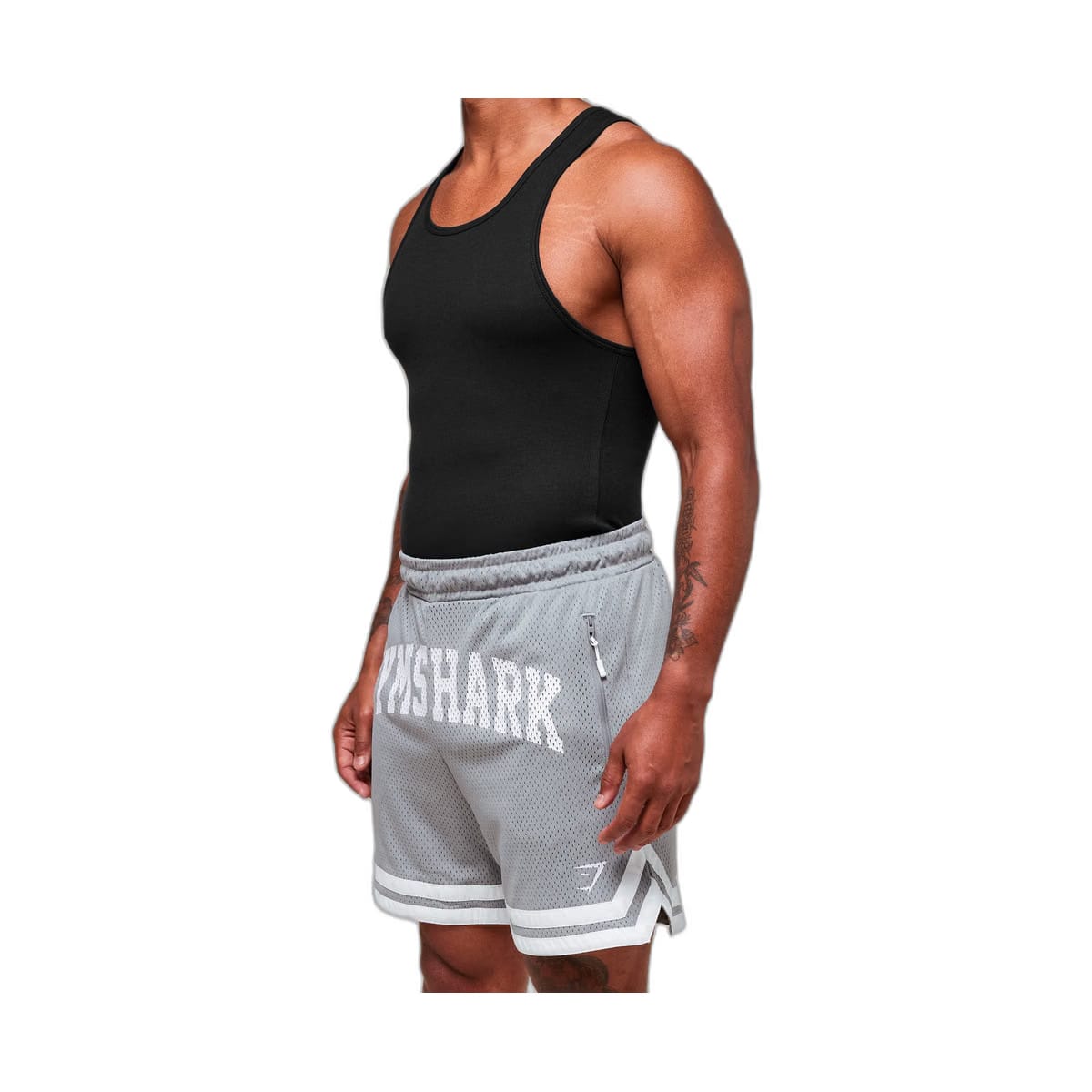 Gymshark Campus Mesh Shorts - Denim Grey