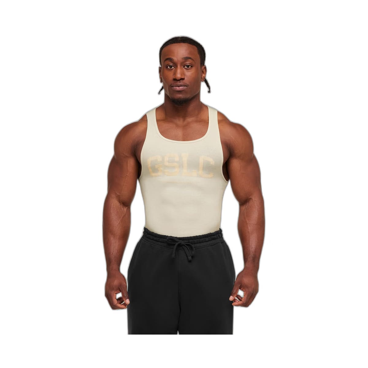 Gymshark GSLC Ribbed Tank - Oat White