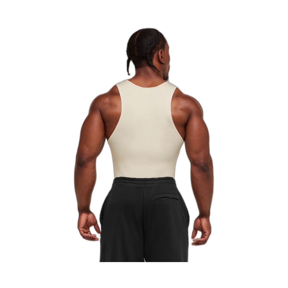 Gymshark GSLC Ribbed Tank - Oat White