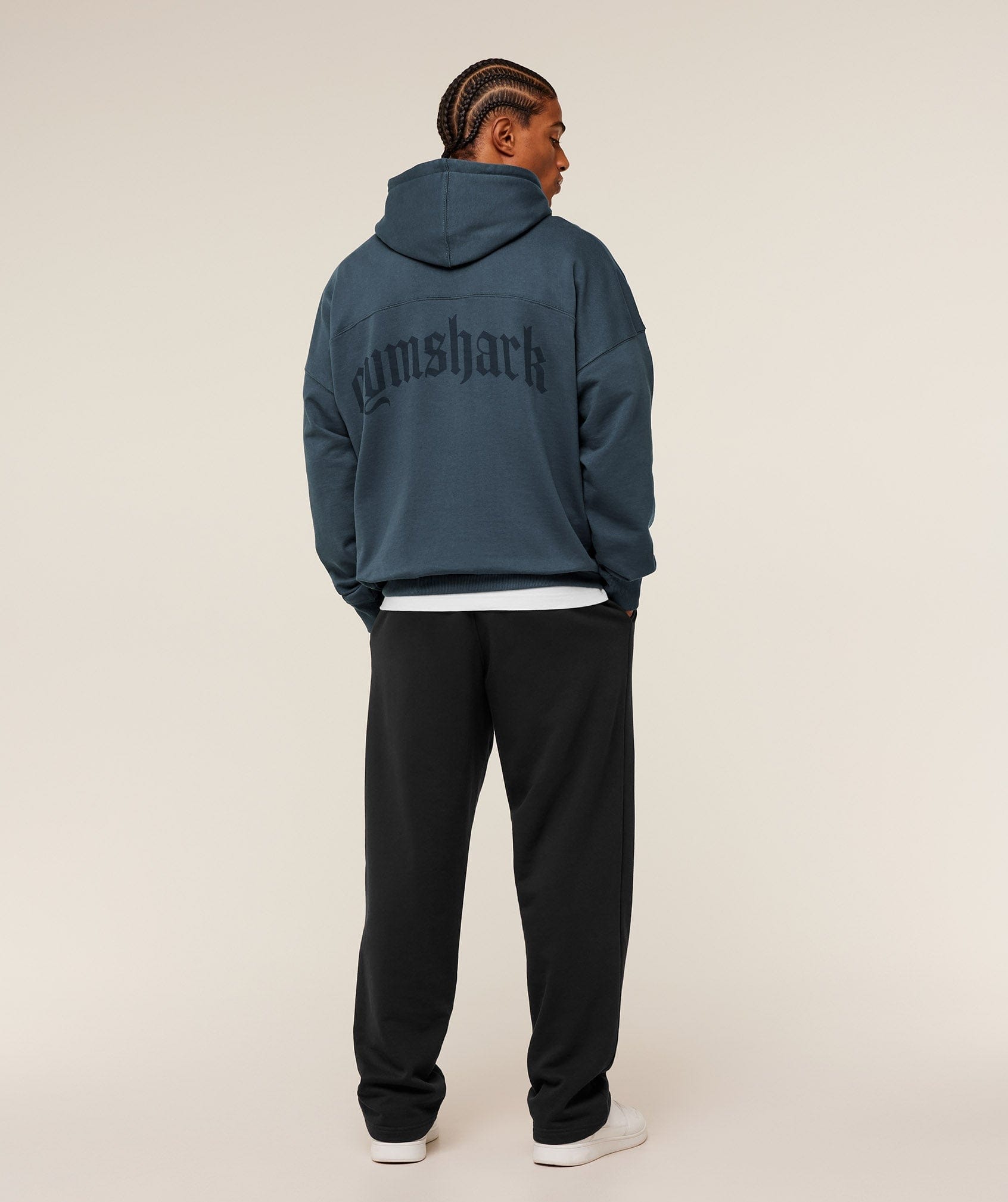 Gymshark Olde English Hoodie - GS Stealth Blue
