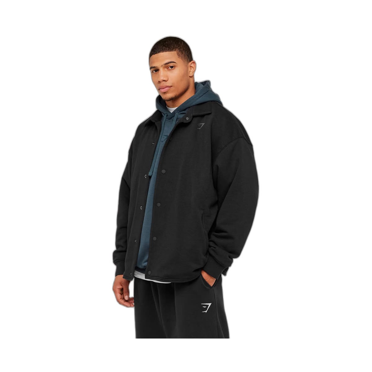 Gymshark Power Coach Jacket - GS Black/GS Asphalt Grey