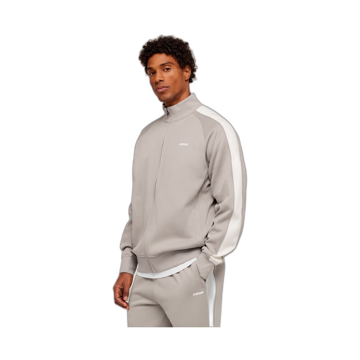 Gymshark Tricot Track Jacket - Mushroom Grey