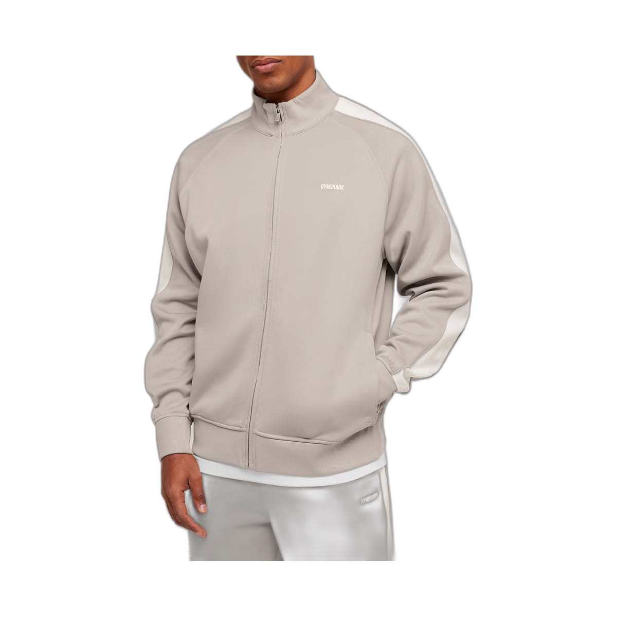Gymshark Tricot Track Jacket - Mushroom Grey
