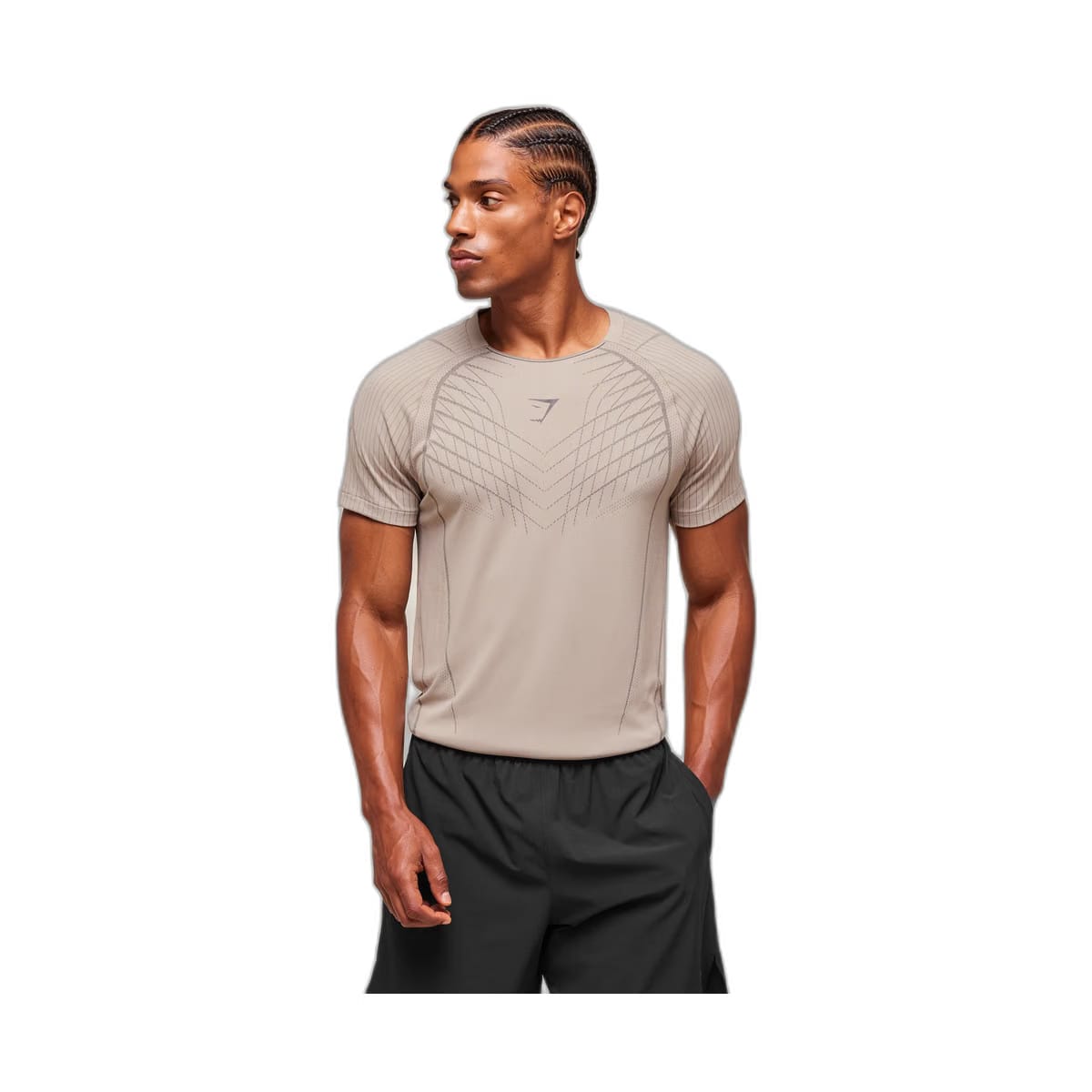 Gymshark Apex Seamless T-Shirt - Mushroom Grey/Pitch Grey