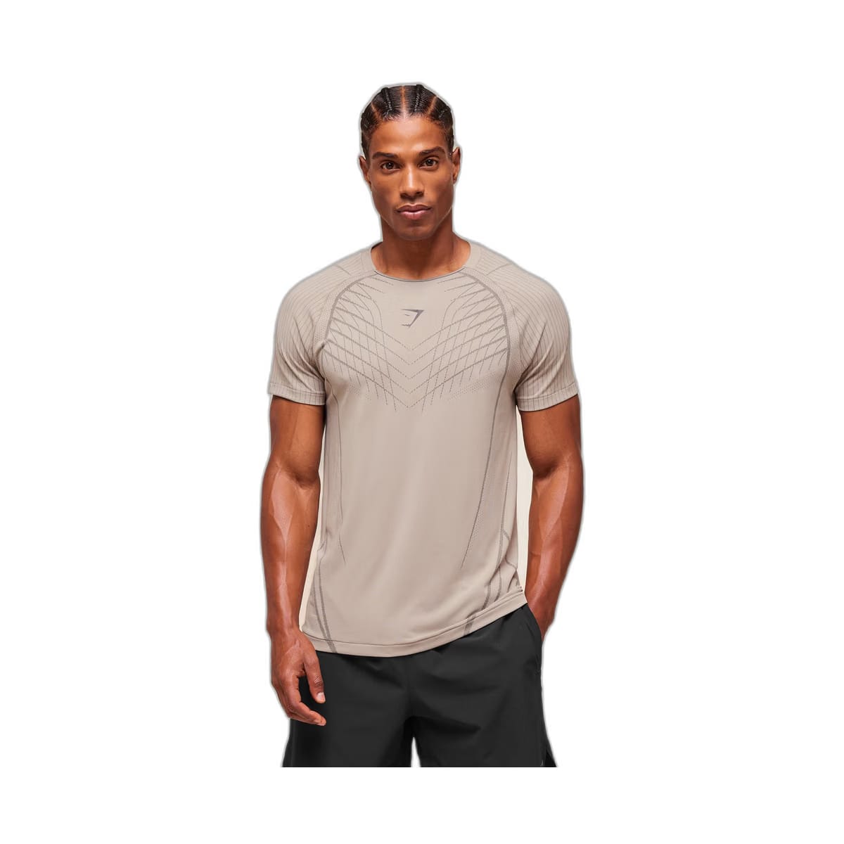 Gymshark Apex Seamless T-Shirt - Mushroom Grey/Pitch Grey