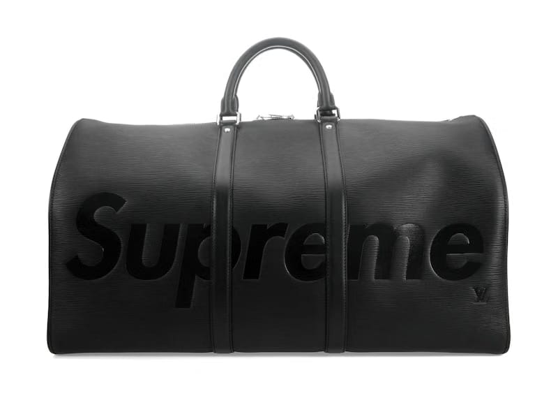Louis Vuitton x Supreme Keepall Bandouliere Epi 55 Black